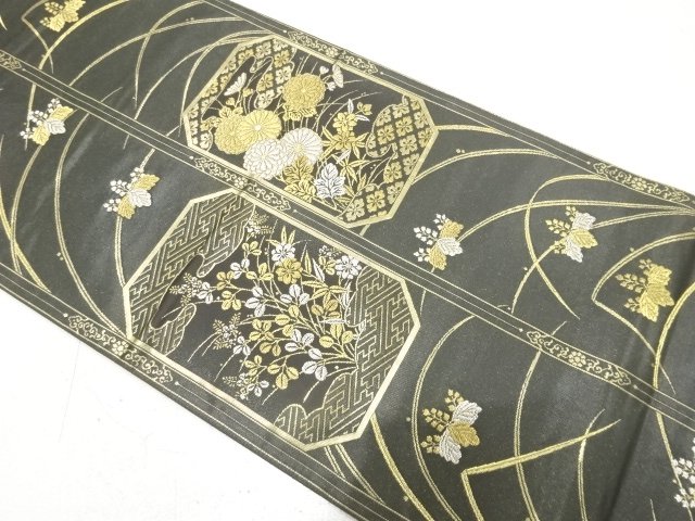 Bag belt with woven patterns in maki-e lacquer